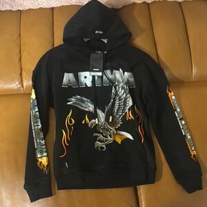 Black Arima Eagle Hoodie